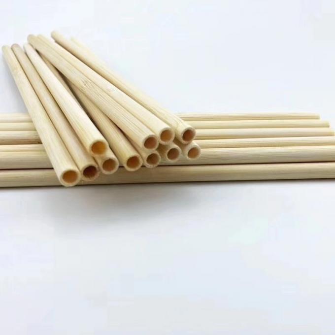 Custom Bamboo Drinking Straw 100% Natural Biodegradable Minor Caliber 20cm Reusable Straws 0