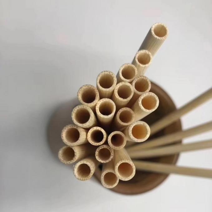 Custom Bamboo Drinking Straw 100% Natural Biodegradable Minor Caliber 20cm Reusable Straws 1