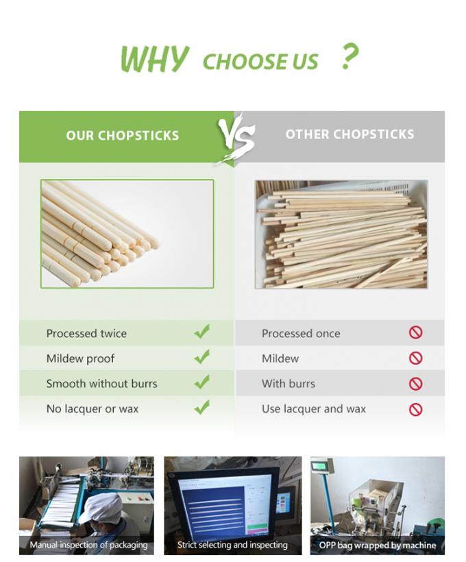 Tensoge Round Chopsticks Panda Takeaway Food Packaging Ramen Sushi Restaurant Bamboo Sticks 12