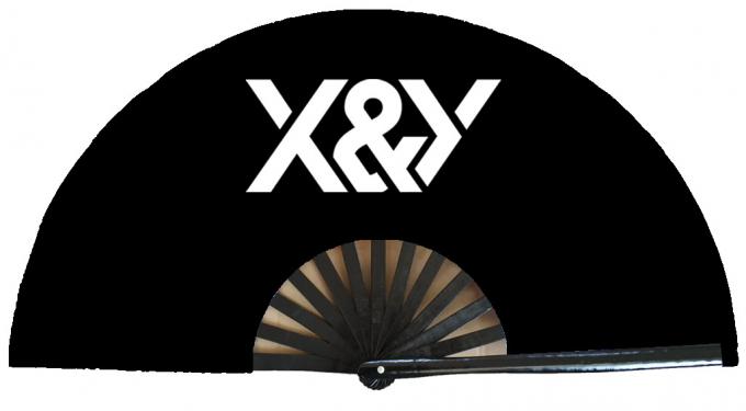 13 Inch Custom logo Clack Folding Hand Fan Large Folding Bamboo Hand Fan Blank Clacking Sublimation Fan for Wedding and Dancing 0