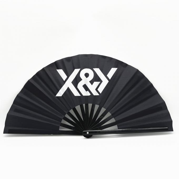 13 Inch Custom logo Clack Folding Hand Fan Large Folding Bamboo Hand Fan Blank Clacking Sublimation Fan for Wedding and Dancing 1