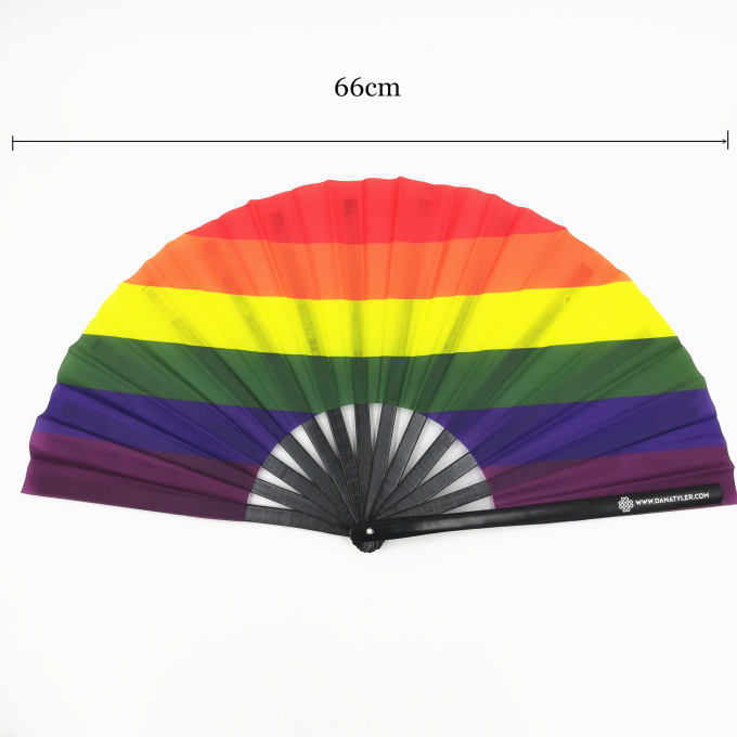 13 Inch Custom logo Clack Folding Hand Fan Large Folding Bamboo Hand Fan Blank Clacking Sublimation Fan for Wedding and Dancing 3