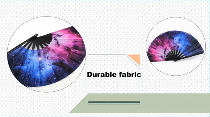 13 Inch Custom logo Clack Folding Hand Fan Large Folding Bamboo Hand Fan Blank Clacking Sublimation Fan for Wedding and Dancing 6