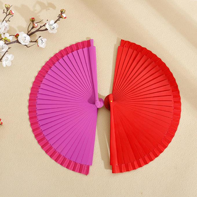 Wholesale High Quality Colorful Spot 23 cm Gift Fan Hand-painted Wooden Fan Spanish Wooden Crafts Folding Hand Fan 1