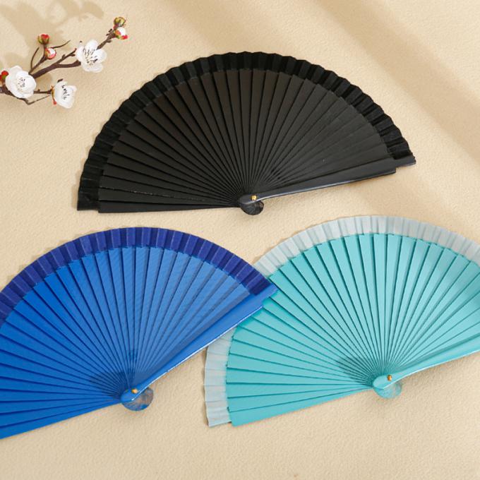 Wholesale High Quality Colorful Spot 23 cm Gift Fan Hand-painted Wooden Fan Spanish Wooden Crafts Folding Hand Fan 3