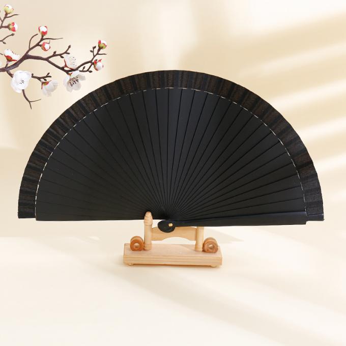 Wholesale High Quality Colorful Spot 23 cm Gift Fan Hand-painted Wooden Fan Spanish Wooden Crafts Folding Hand Fan 8