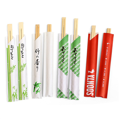 Full Paper Wrapped 21cm/24cm Cheaper Tensoge Bamboo Chopsticks Disposable Sushi Chopstciks with Design Sleeve
