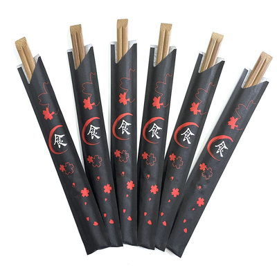 Custom Logo Disposable Round Bamboo Chopsticks For New Year In Chinese And Japanese Style