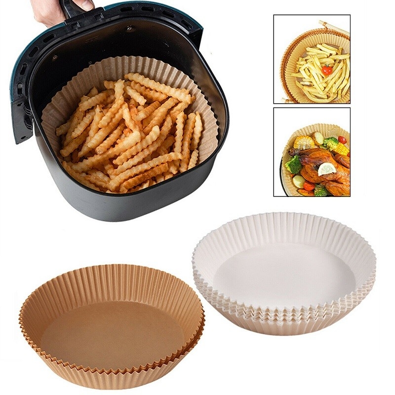 50pcs 100pcs Air Fryer Disposable Paper Liner Non Stick For Baking