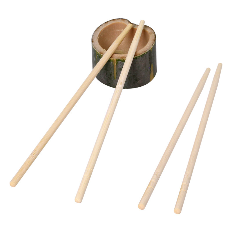 Wholesale Eco-Friendly Bamboo Chopsticks Twin Disposable Sushi Flatware With Customized Logo And OPP Packaging