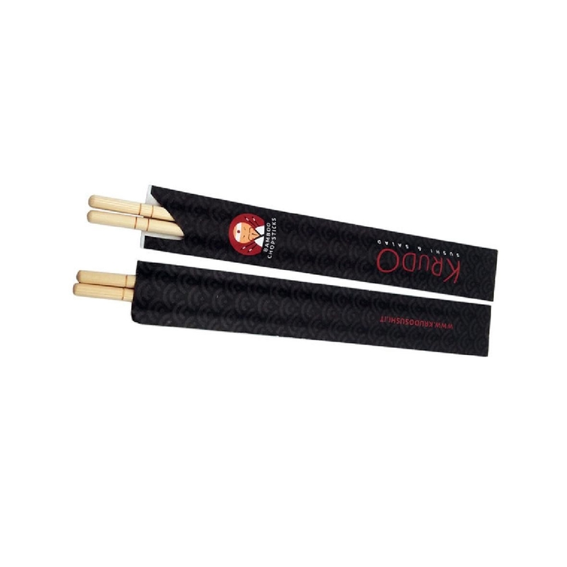 Japanese Korean Round Bamboo Sushi Chopsticks Reusable