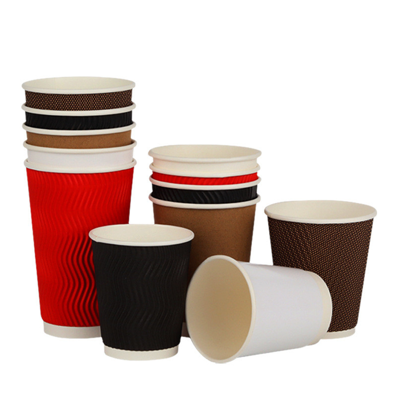 Custom Logo Eco Friendly Paper Cup 10 Oz Capacity 100% Recyclable Materials Single Wall