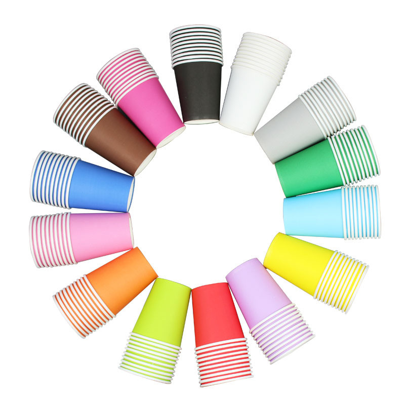 Custom Logo Eco Friendly Paper Cup 10 Oz Capacity 100% Recyclable Materials Single Wall