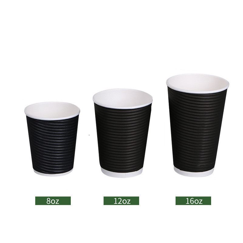 Custom Logo Eco Friendly Paper Cup 10 Oz Capacity 100% Recyclable Materials Single Wall