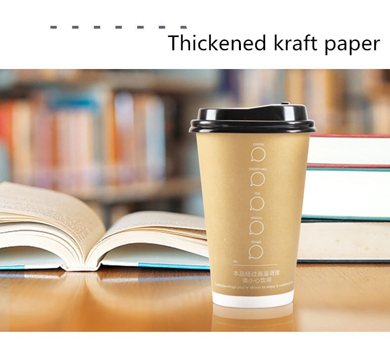 Disposable Paper Cup For Hot Drinks 8oz Ripple Wall Pe Coated Paper Cups For Takeaway