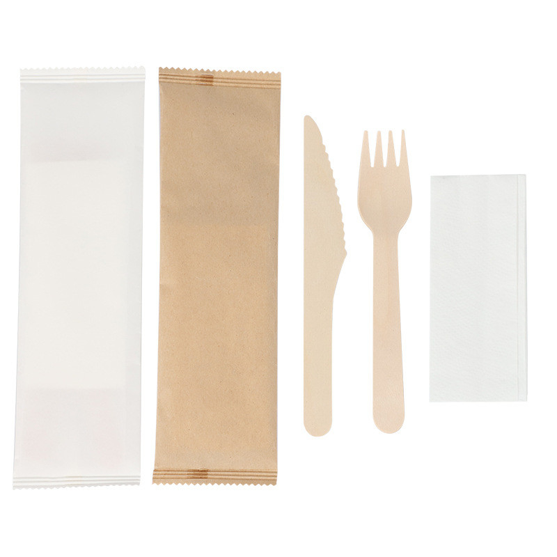 Disposable Bulk Wooden Cutlery Wood Spoon Knife Fork For Home Restaurants
