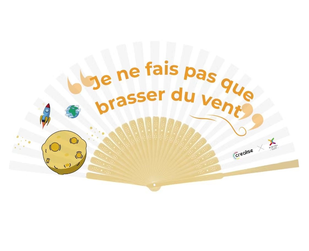 13 Inch Custom logo Clack Folding Hand Fan Large Folding Bamboo Hand Fan Blank Clacking Sublimation Fan for Wedding and Dancing