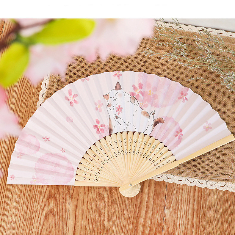 13 Inch Custom logo Clack Folding Hand Fan Large Folding Bamboo Hand Fan Blank Clacking Sublimation Fan for Wedding and Dancing