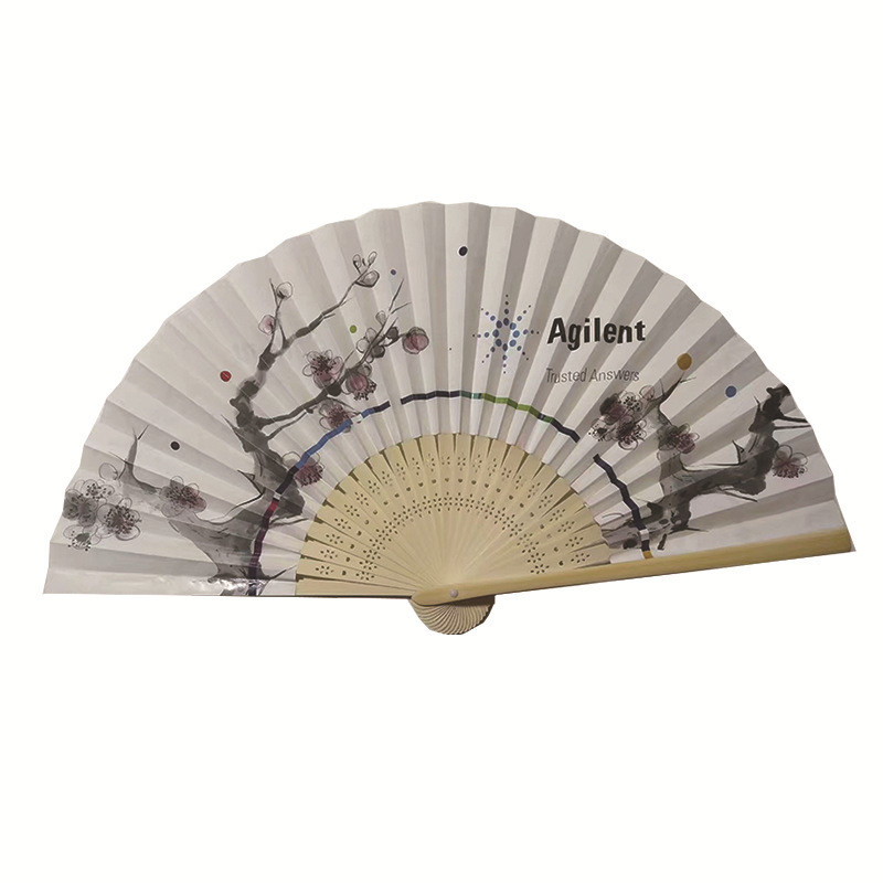13 Inch Custom logo Clack Folding Hand Fan Large Folding Bamboo Hand Fan Blank Clacking Sublimation Fan for Wedding and Dancing
