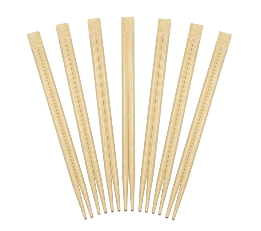 Wholesale Eco-Friendly Bamboo Chopsticks Twin Disposable Sushi Flatware With Customized Logo And OPP Packaging