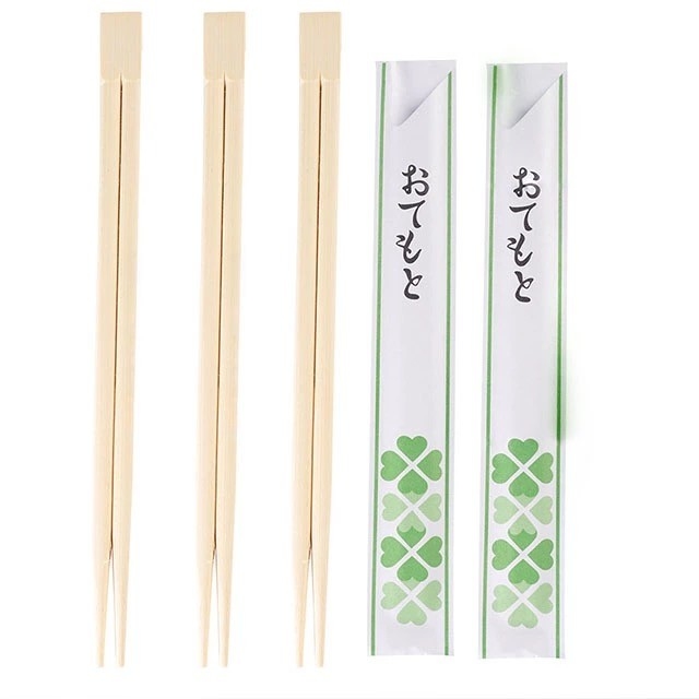 Full Paper Wrapped 21cm/24cm Cheaper Tensoge Bamboo Chopsticks Disposable Sushi Chopstciks with Design Sleeve