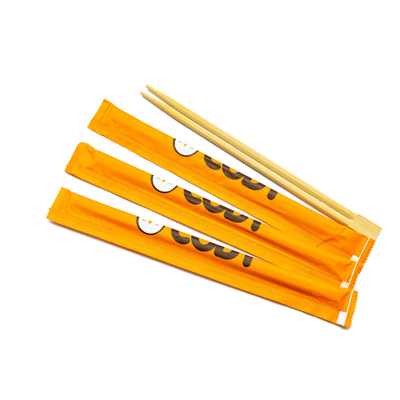 Customized Disposable Paper Bags for Japanese Bamboo Chopsticks Set OEM Accepted