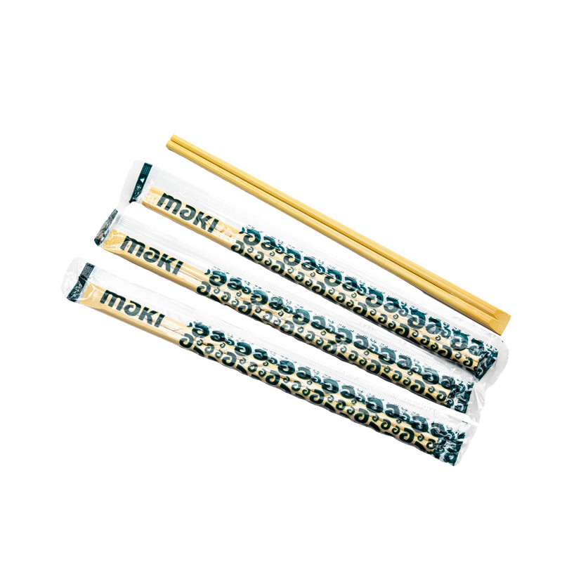 Wholesale custom bamboo chopsticks individual package restaurant takeout disposable chopsticks tableware bag