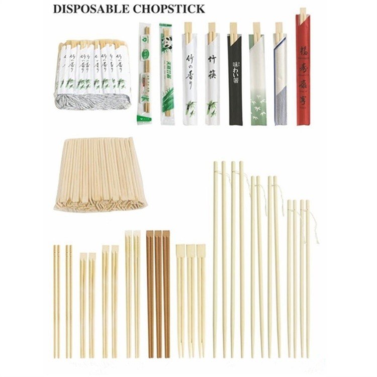 Eco-Friendly Disposable Bamboo Chopsticks Grade A AB with Design Sleeve