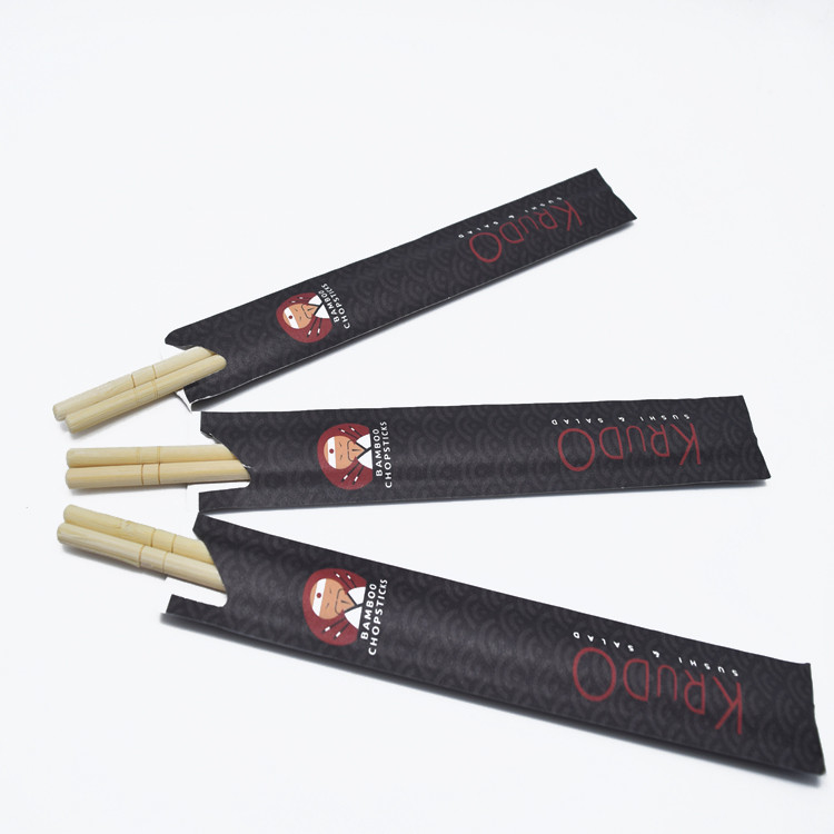 Sustainable Bamboo Wooden Chopsticks for Indoor and Outdoor Camping with Paper Bag