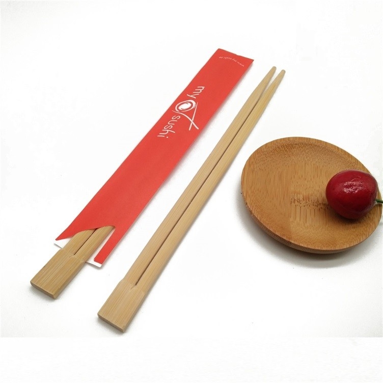 23cm Natural Color Disposable Wooden Chopsticks 10g Sushi Bamboo Chopsticks With Individual Wrapping for Picnic