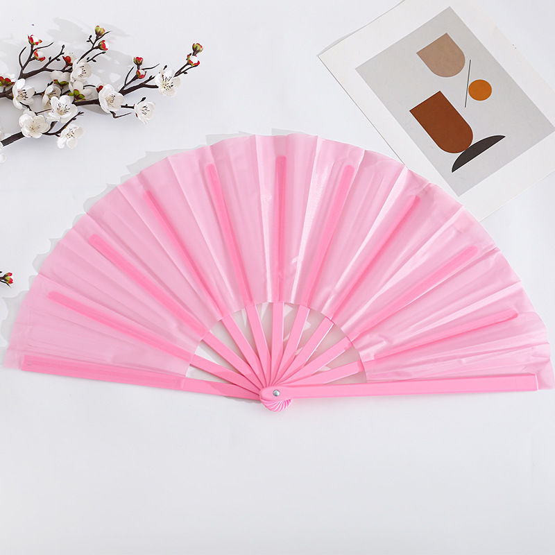 Factory Price 13-Inch Carved Jamaica Flag Folding Bamboo Fan for Carnival