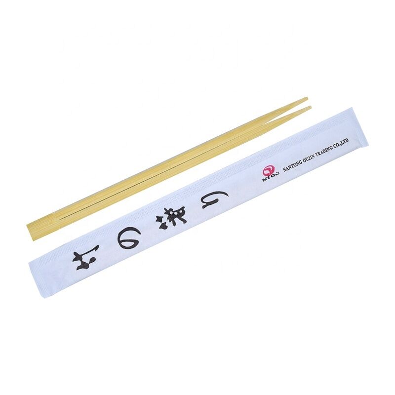 Eco-Friendly Custom Logo Disposable Bamboo Chopsticks OPP Packed for Restaurant and Takeaway