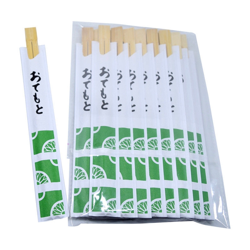 Custom paper sleeve wrapped chopsticks china wholesale chopsticks with logo