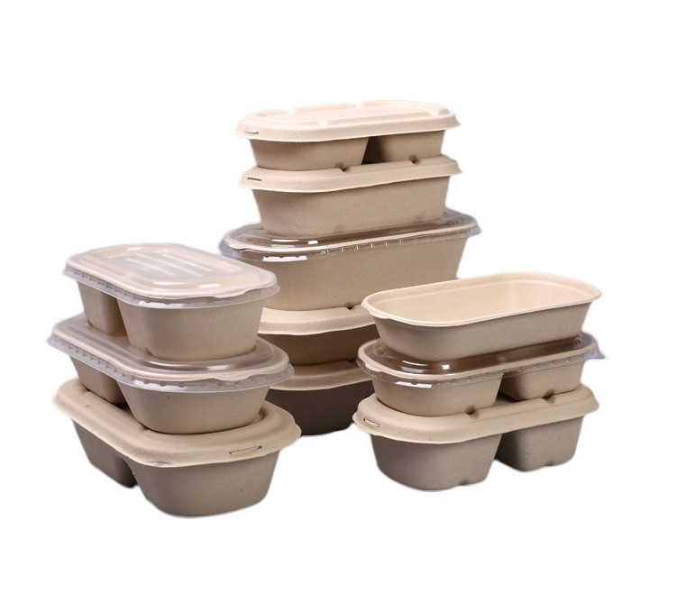 Wheat Straws Take Out Lunch Box Biodegradable 500ML