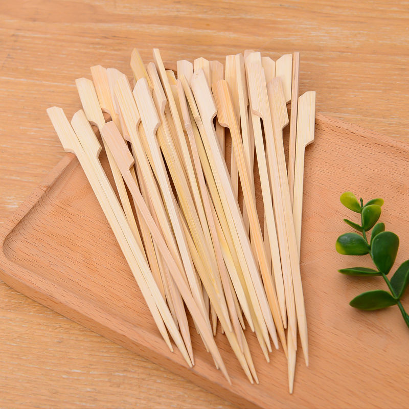 Sharpened Stick Bamboo and Wooden bbq Bamboo Skewers Bamboo Picks