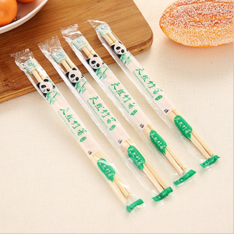 Customized Logo Disposable Bamboo Chopsticks Biodegradable Chopstick Carbonized Bamboo Chopsticks