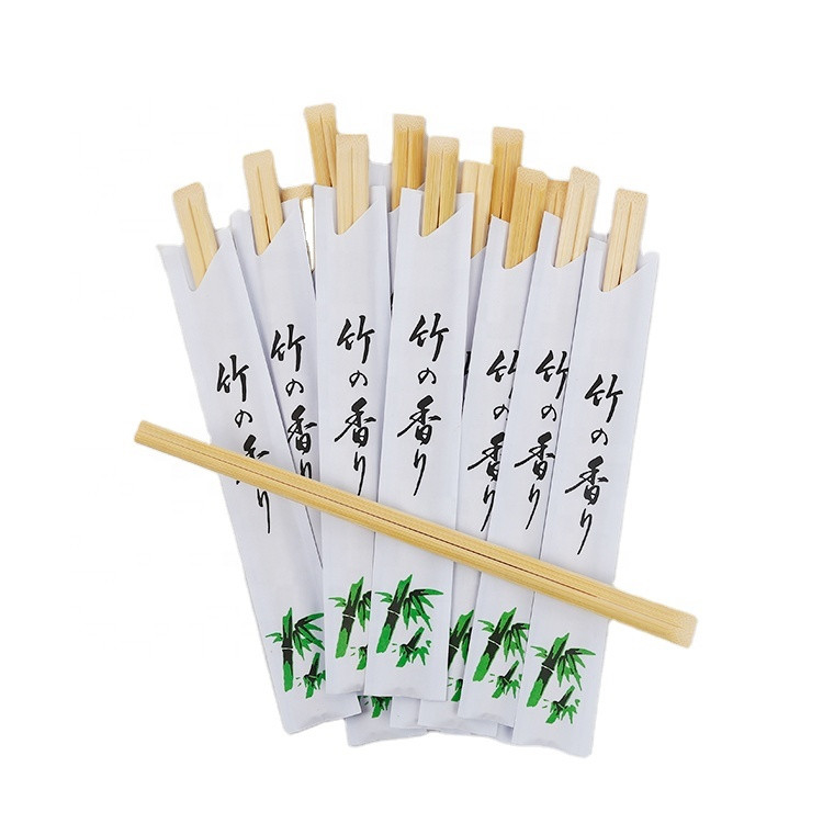 Custom Logo Disposable Round Bamboo Chopsticks For New Year In Chinese And Japanese Style
