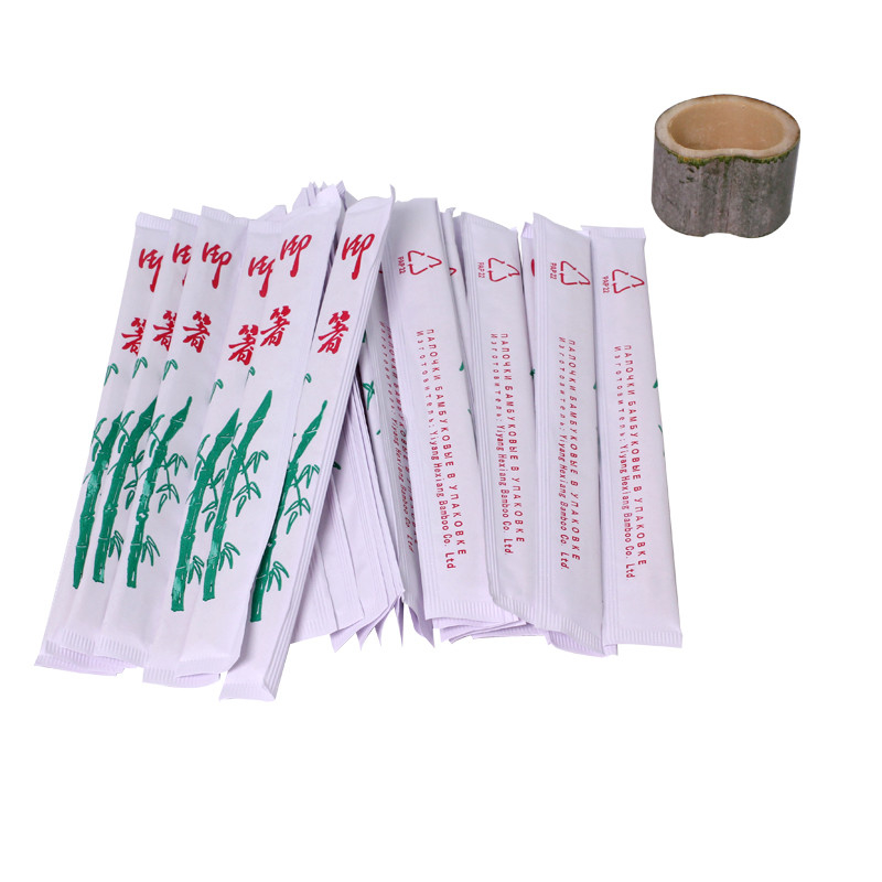 Custom Logo Disposable Round Bamboo Chopsticks For New Year In Chinese And Japanese Style