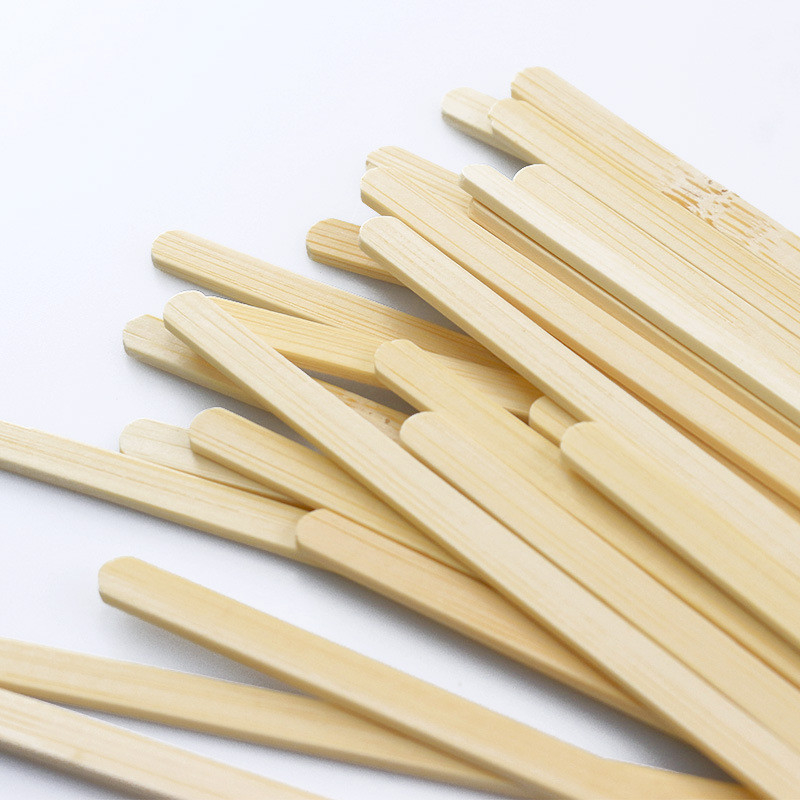 Individually Wrapped Disposable Wooden Bamboo Coffee Stirrers