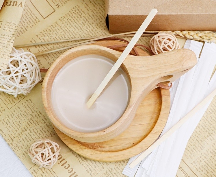 Individually Wrapped Disposable Wooden Bamboo Coffee Stirrers