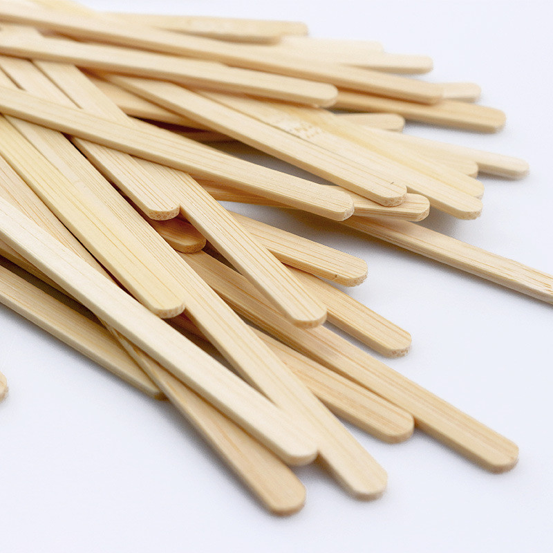 Individually Wrapped Disposable Wooden Bamboo Coffee Stirrers