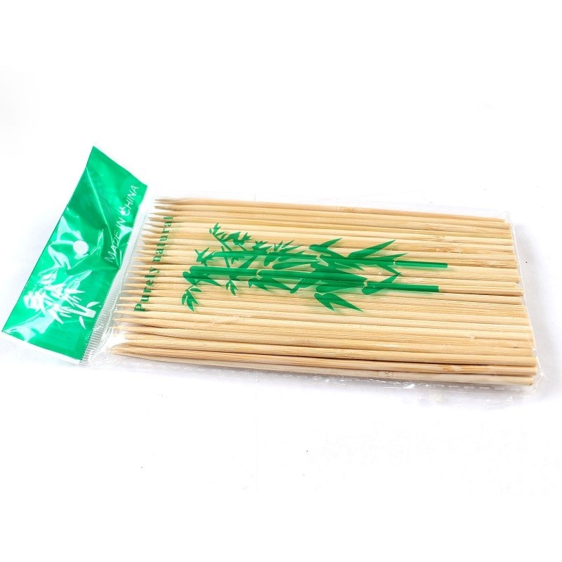 15-50cm Disposable BBQ Skewers A AB Grade Round Bamboo Sticks