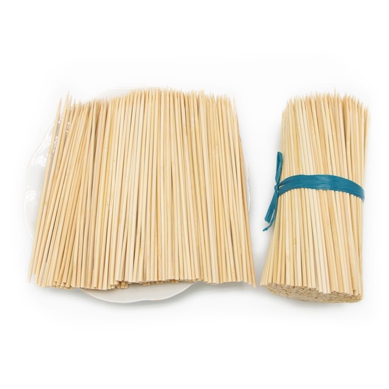 15-50cm Disposable BBQ Skewers A AB Grade Round Bamboo Sticks