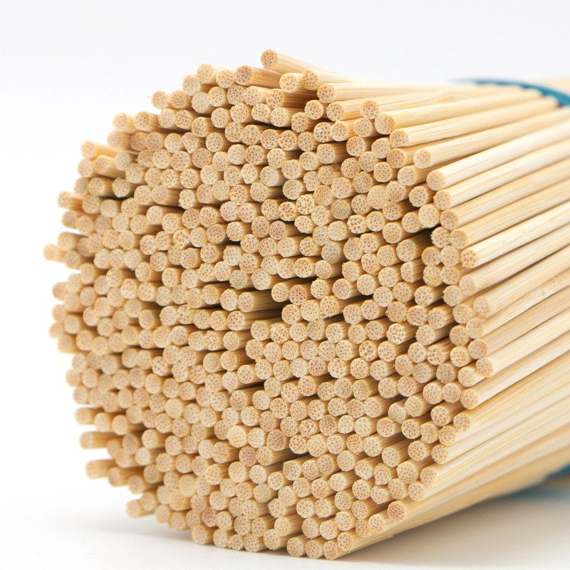 15-50cm Disposable BBQ Skewers A AB Grade Round Bamboo Sticks