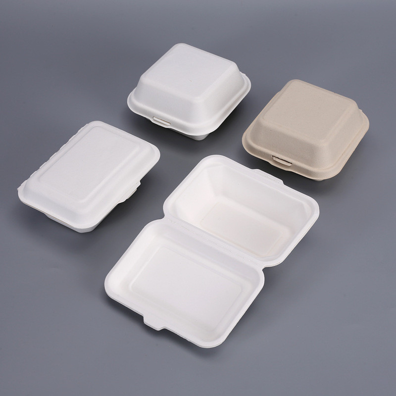 Biodegradable Burger Fast Food Packaging Box Eco Friendly