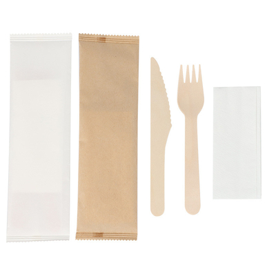 Disposable Bulk Wooden Cutlery Wood Spoon Knife Fork For Home Restaurants